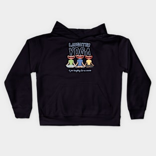 Laughing Meditation Design for a Laughter Yoga Training Kids Hoodie